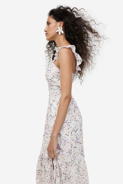 Open-backed Chiffon Dress | H&M (US + CA)
