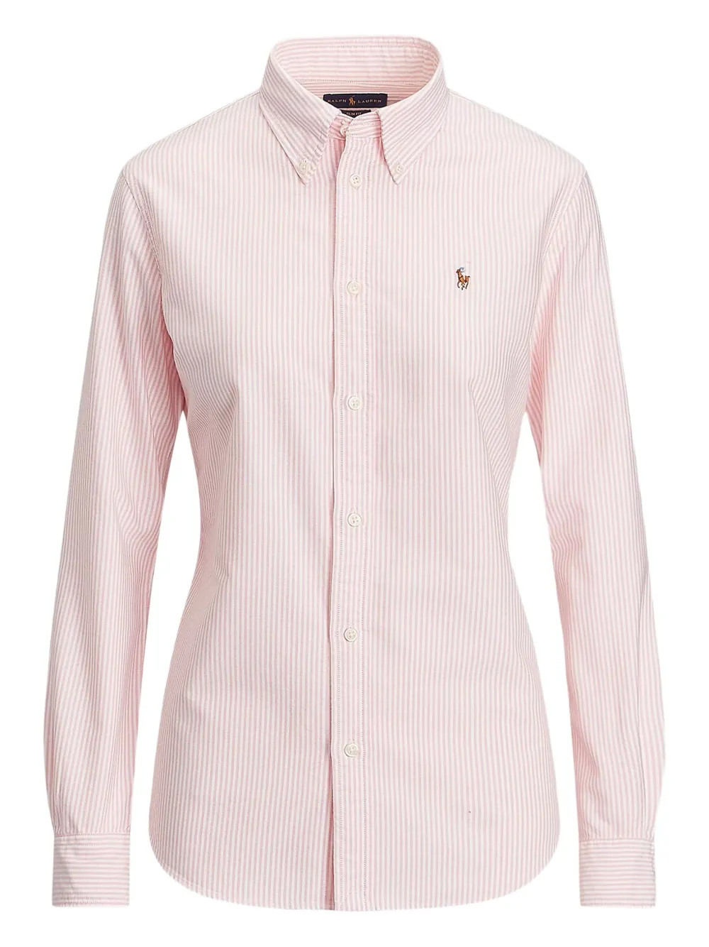 Polo Ralph Lauren Striped Oxford Shirt | Pink | FARFETCH | Farfetch Global