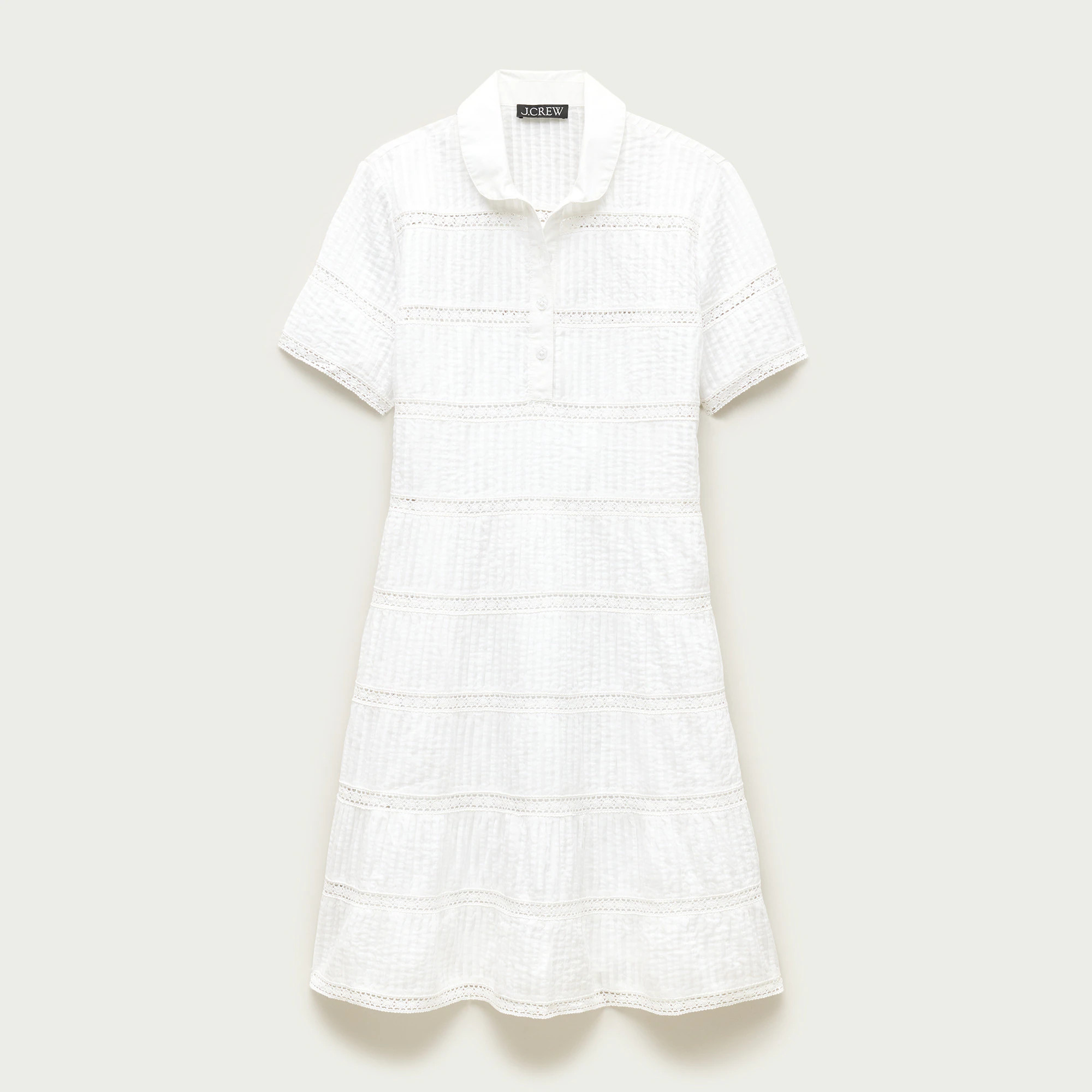 Tiered shirt-dress in cotton voile | J. Crew US