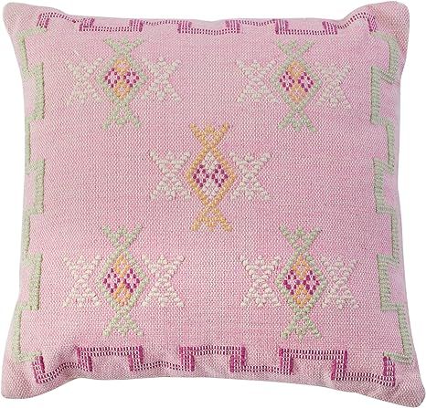 Safavieh Home Collection Avalina Boho 18-inch Pink Square Decorative Accent Pillow PLS9701A-1818,... | Amazon (US)