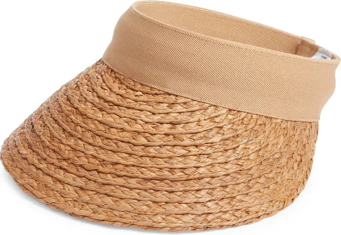 Plaited Straw Visor | Nordstrom