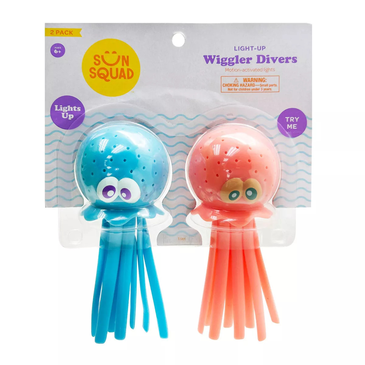 Kids' Water Wiggler Light Up Divers 2pc - Sun Squad™ | Target