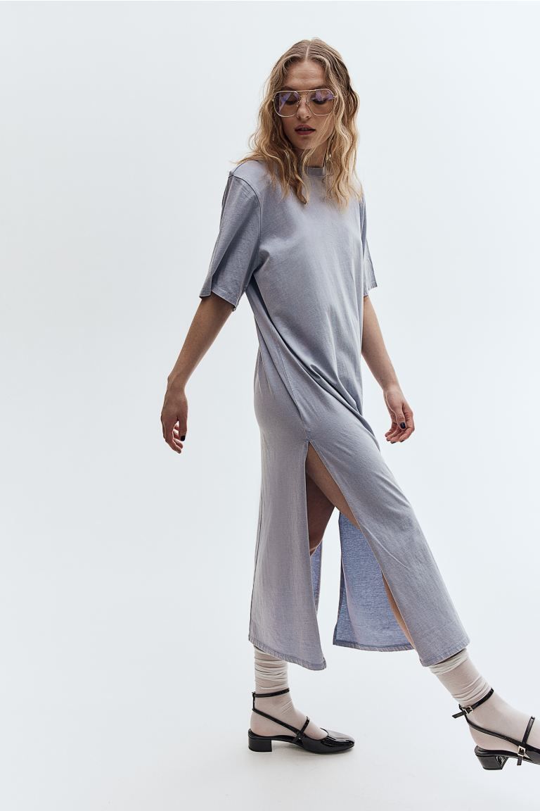 T-shirt Dress with Shoulder Pads | H&M (US + CA)