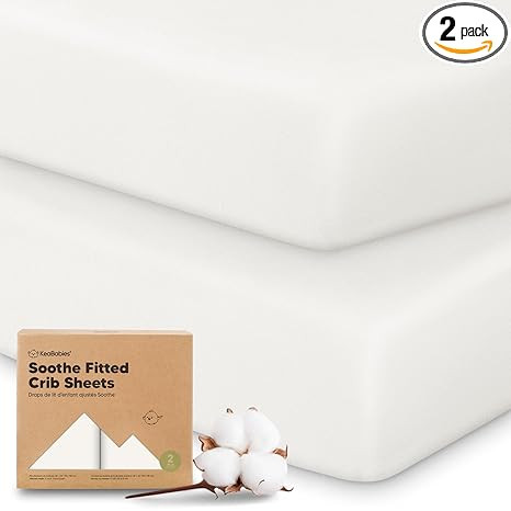 KeaBabies 2-Pack Organic Cotton Crib Sheets for Boys, Girls - 52x28 Fitted Crib Mattress Sheet Ne... | Amazon (US)