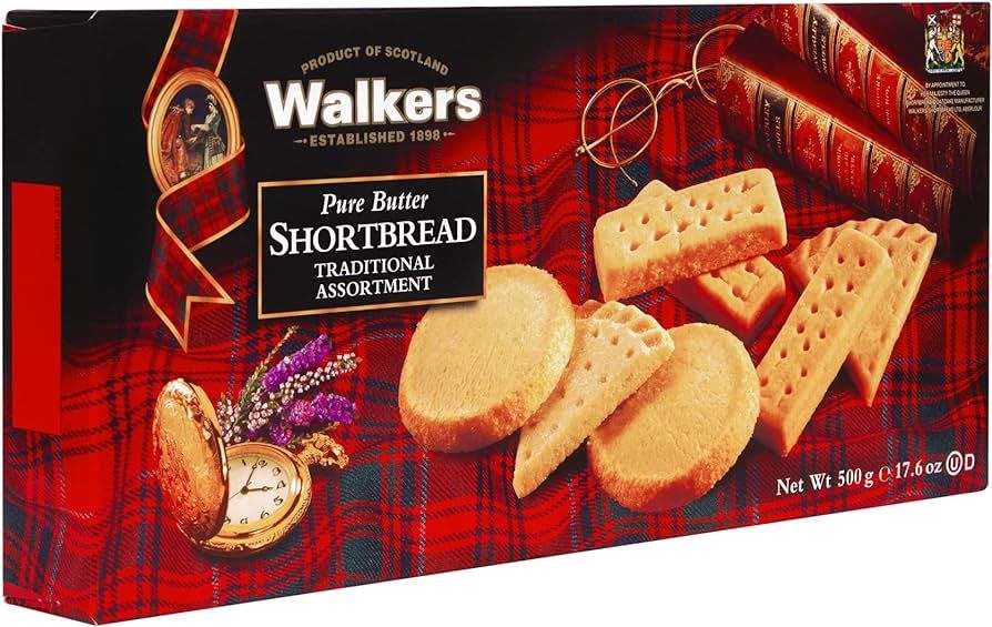 Walker’s Pure Butter Shortbread Traditional Assortment - 17 Assorted Cookies Per Box - Authenti... | Amazon (US)