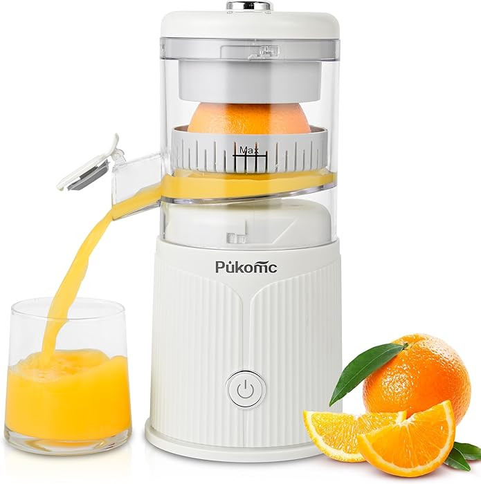 Pukomc Electric Citrus Juicer, Portable Rechargeable Orange squeezer and Lemon Juicer with USB-C,... | Amazon (US)