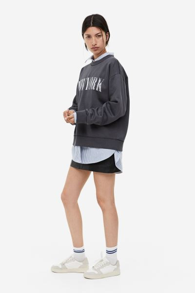Printed Sweatshirt | H&M (US + CA)