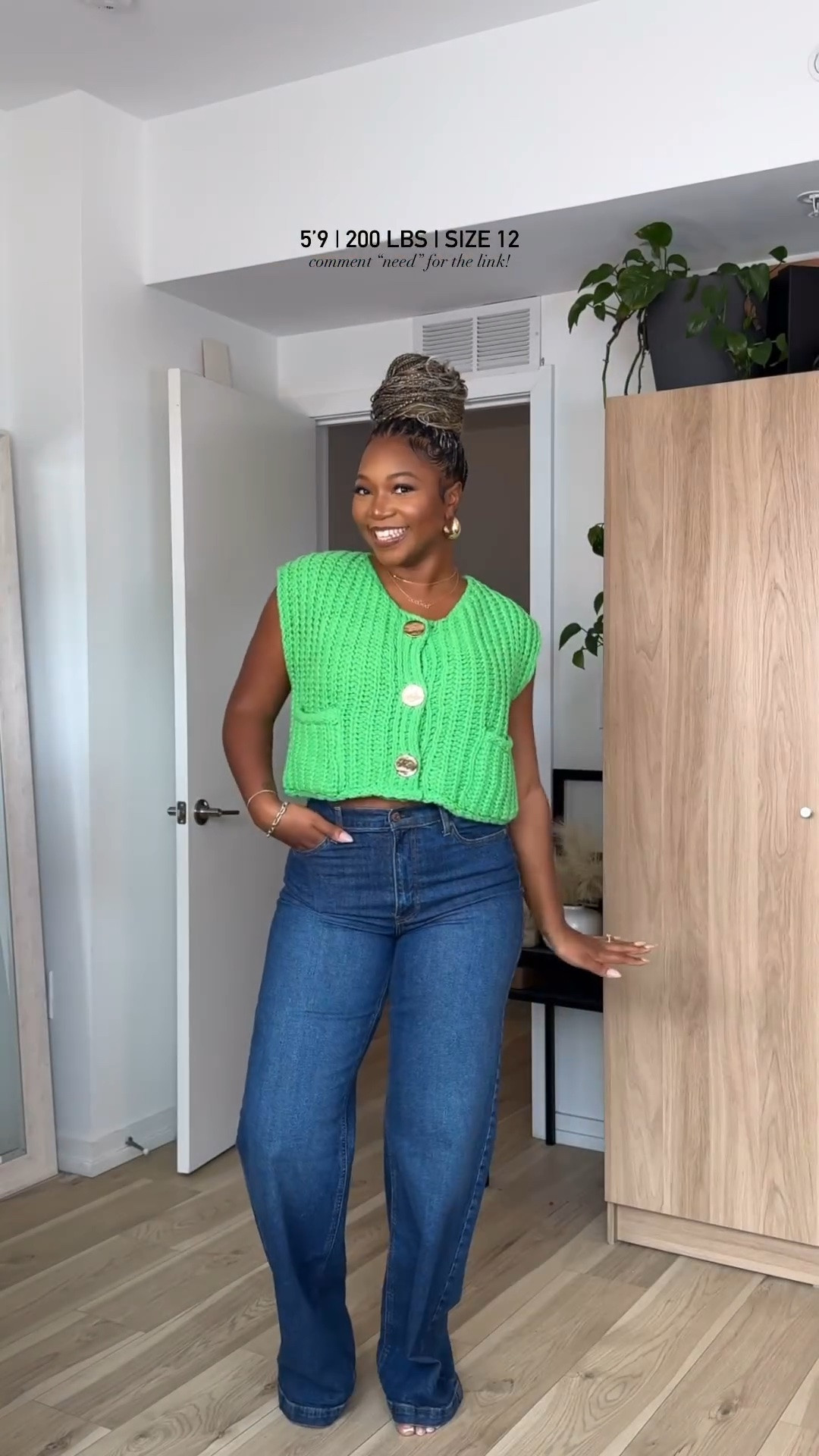 LOVE these knit sweater vests. So many different ways to wear them!! I am 5’9 200lbs wearing a size large in the vest in the pants I am wearing a TALL size 31 and they are like the perfect snug but if you want more room go to a 32! THEY ARE 40% at check out! Has an inseam of 34

#LTKmidsize #LTKstyletip #LTKfindsunder50