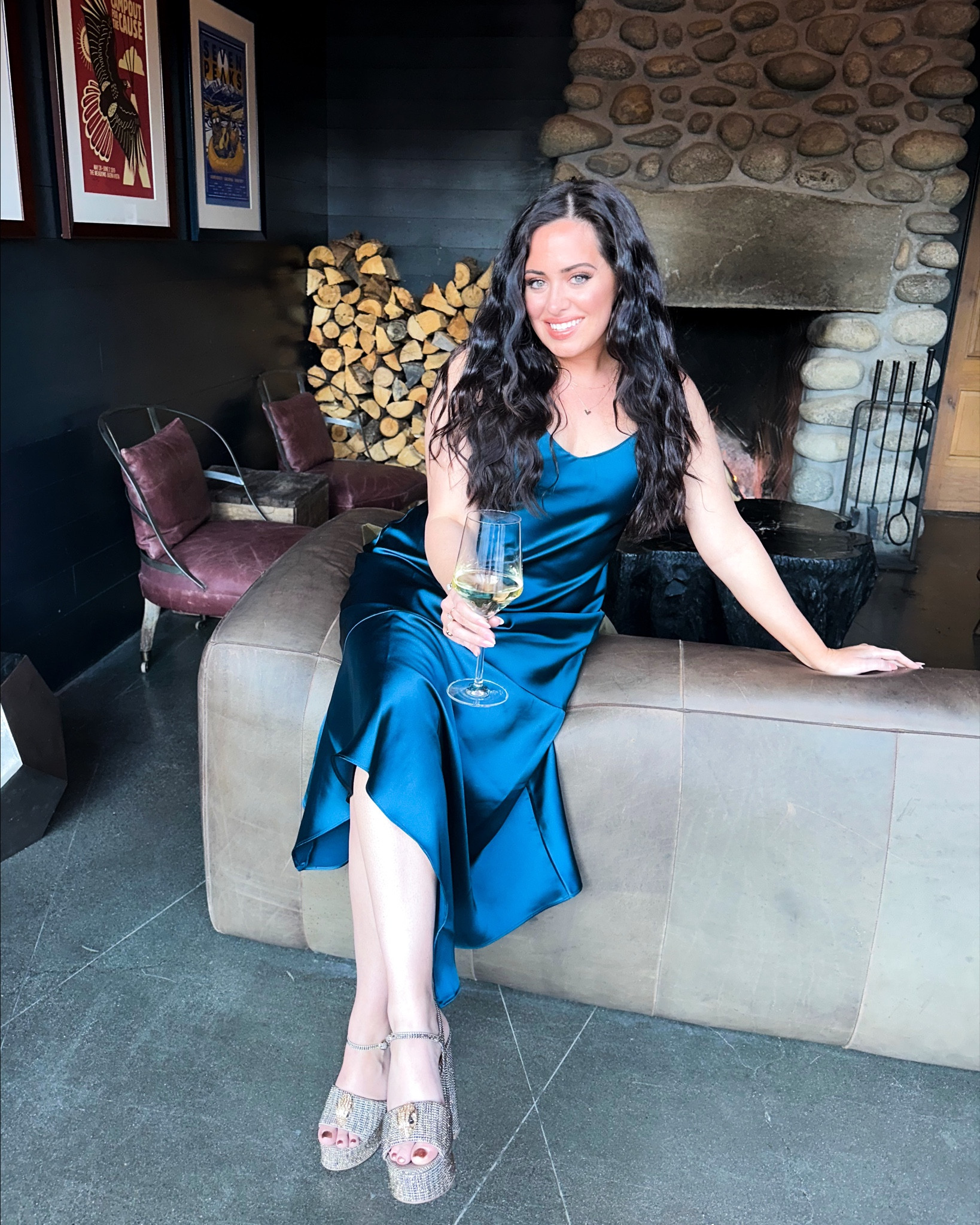 This satin Steve Madden slip dress comes in 4 colors and it's only $89! This peacock blue was elegant enough for a black tie wedding! It's a classic slip dress shape with a mermaid tail at the bottom! This dress hugged me in all the right places and was forgiving in the stomach area. I sized up to a large to make the dress looser and longer on me! The medium also fit very well, but the length was more of a midi dress. I needed a longer, gown like dress for this event. 

I paired this with Kurt Geiger platform shoes in bronze/ gold. The wedding was in a moody, New Orleans vibe hotel in Colorado so I wanted to match the mood!

This dress also comes in black, a chartreuse yellow green, and a purple. See this post for all options and suggested accessories 🫶

Ultimately it was the perfect wedding guest dress look! 

#LTKfindsunder100 #LTKparties #LTKstyletip