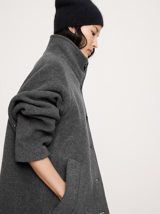 Italian Wool-Blend Top Coat | Banana Republic (US)
