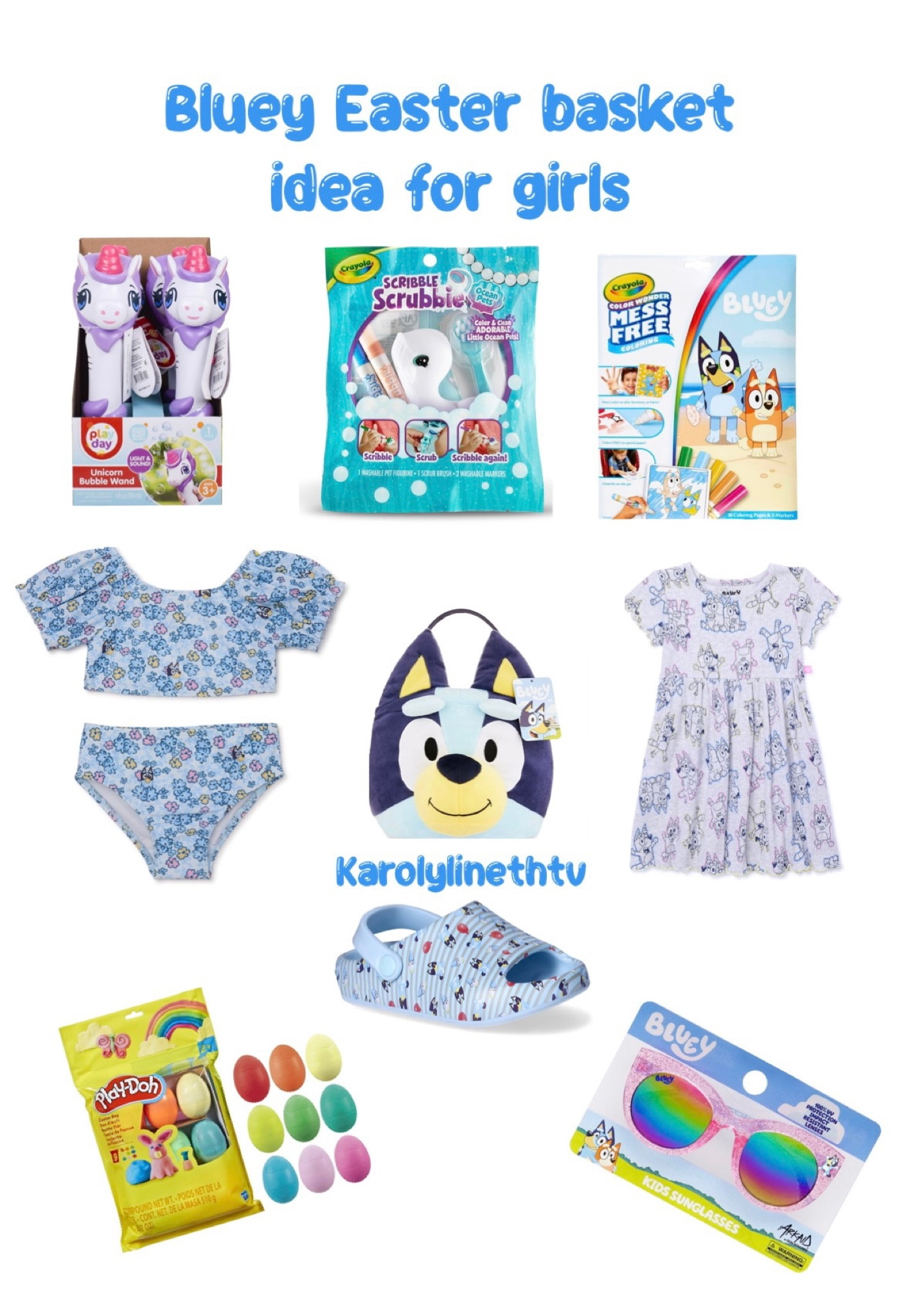 Bluey Easter basket idea for toddler girl 

#LTKkids #LTKsalealert