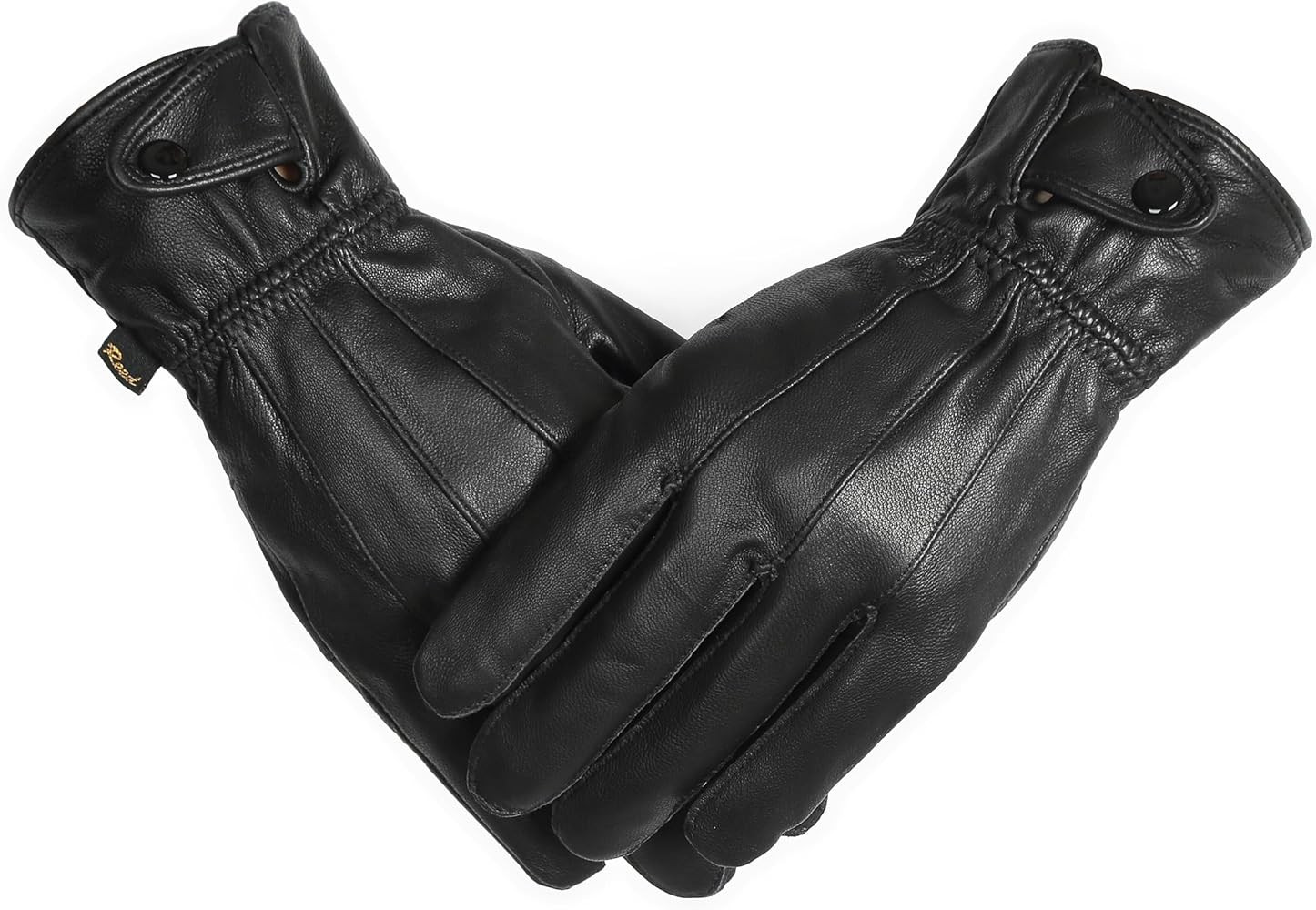 REED Men's Genuine Leather Warm Lined Driving Gloves - Touchscreen Texting Compatible | Amazon (US)