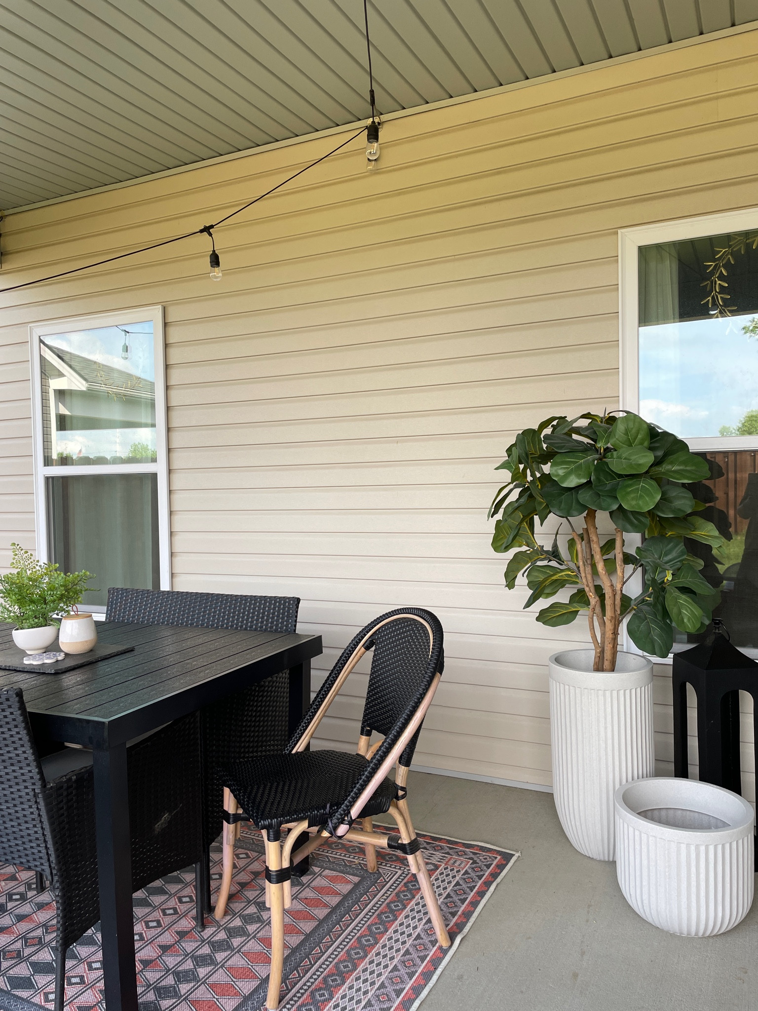 Patio furniture, outside furniture, black furniture. Patio refresh, patio decor, planters

#LTKstyletip #LTKhome #LTKFind