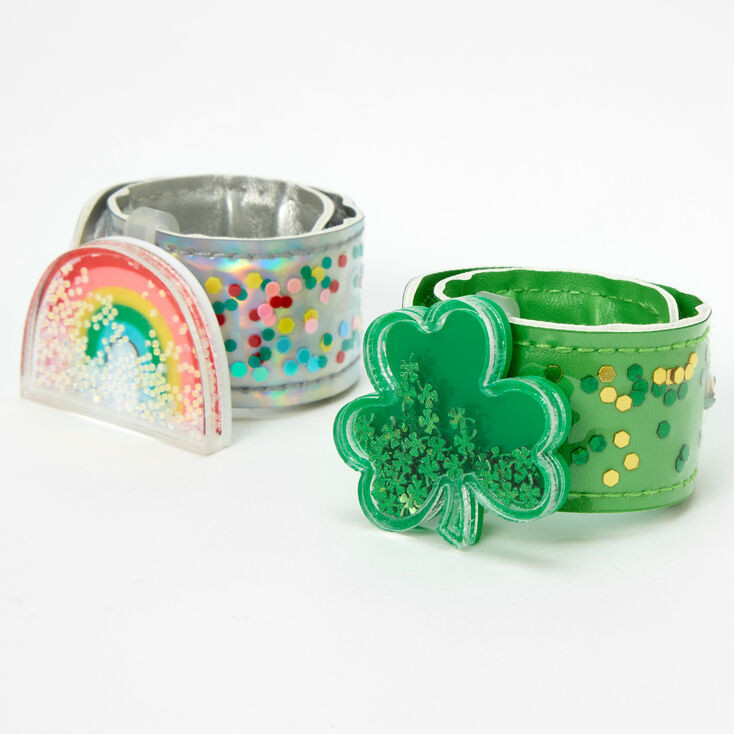 St. Patrick's Day Confetti Slap Bracelets - 2 Pack | Claire's (US)