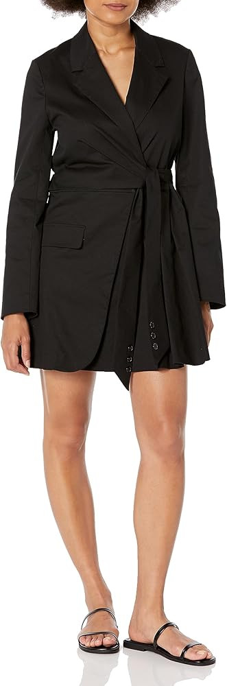 The Drop Women's Black Blazer Wrap Mini Dress by @thanuska.s | Amazon (US)