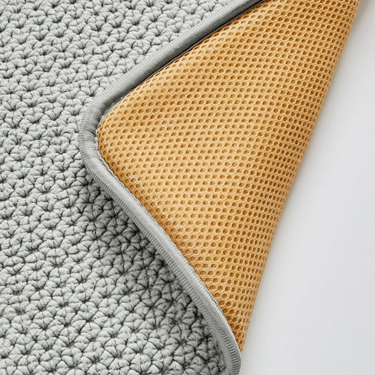 Better Homes & Gardens 20" x 34" Signature Soft Cotton Memory Foam Bath Rug, Soft Silver - Walmar... | Walmart (US)