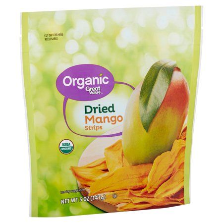 Great Value Organic Dried Mango Strips, 5 oz | Walmart (US)