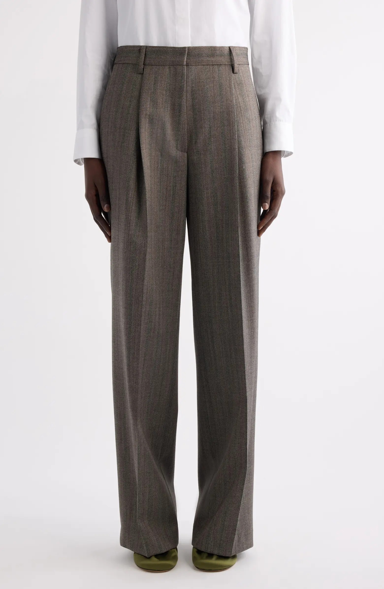 Dries Van Noten Portias Pleated Wool Pants | Nordstrom | Nordstrom