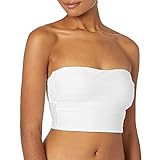 La Blanca Women's Bandeau Midkini Bikini Swimsuit Top, White/Linea Costa, 4 | Amazon (US)