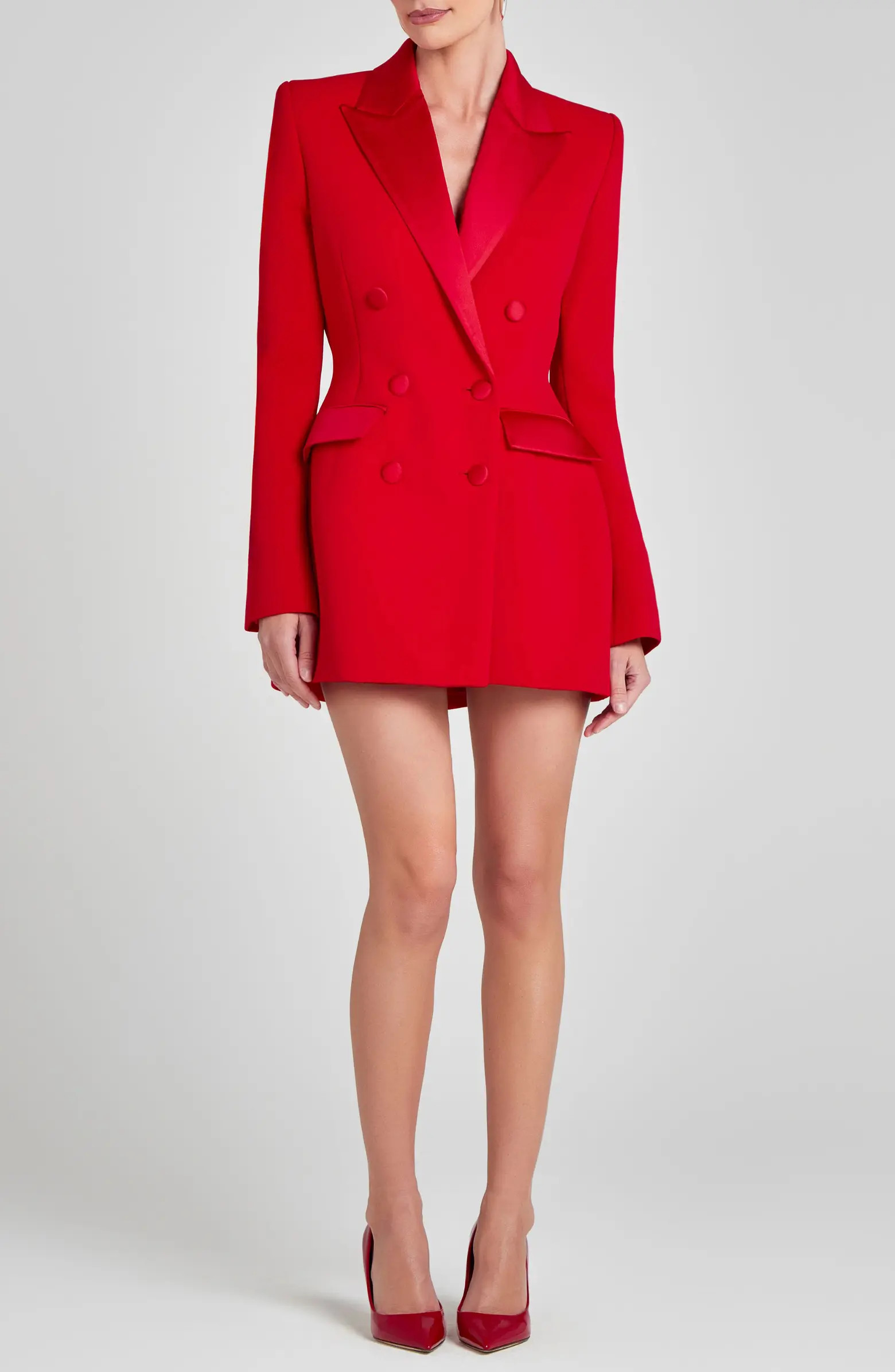 NADINE MERABI Monica Double Breasted Blazer Minidress | Nordstrom | Nordstrom