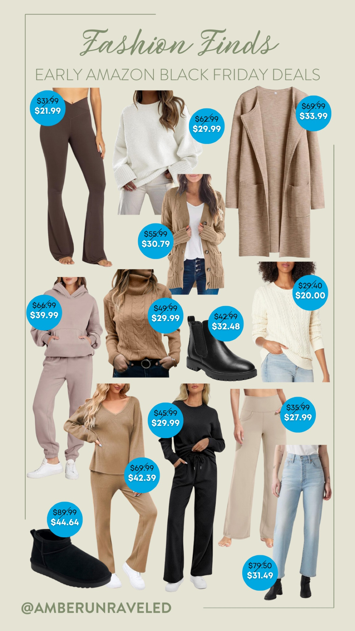 Refresh your wardrobe with these must-have fashion finds that are on sale for the early Amazon Black Friday deals! A chic coatigan, stylish lounge set, turtleneck sweater, cozy cardigan, booties, and more!
#fashiondeal #onsalenow #shoeinspo #matchingset #CreatorFavorites2024 #giftguide #cyberweeksale

#LTKSaleAlert #LTKCyberWeek #LTKSeasonal