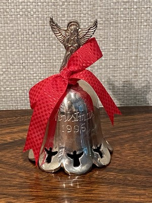 Christmas 1996 Silverplated Engraved Bell International Silver Co. Brand New Box | eBay | eBay US
