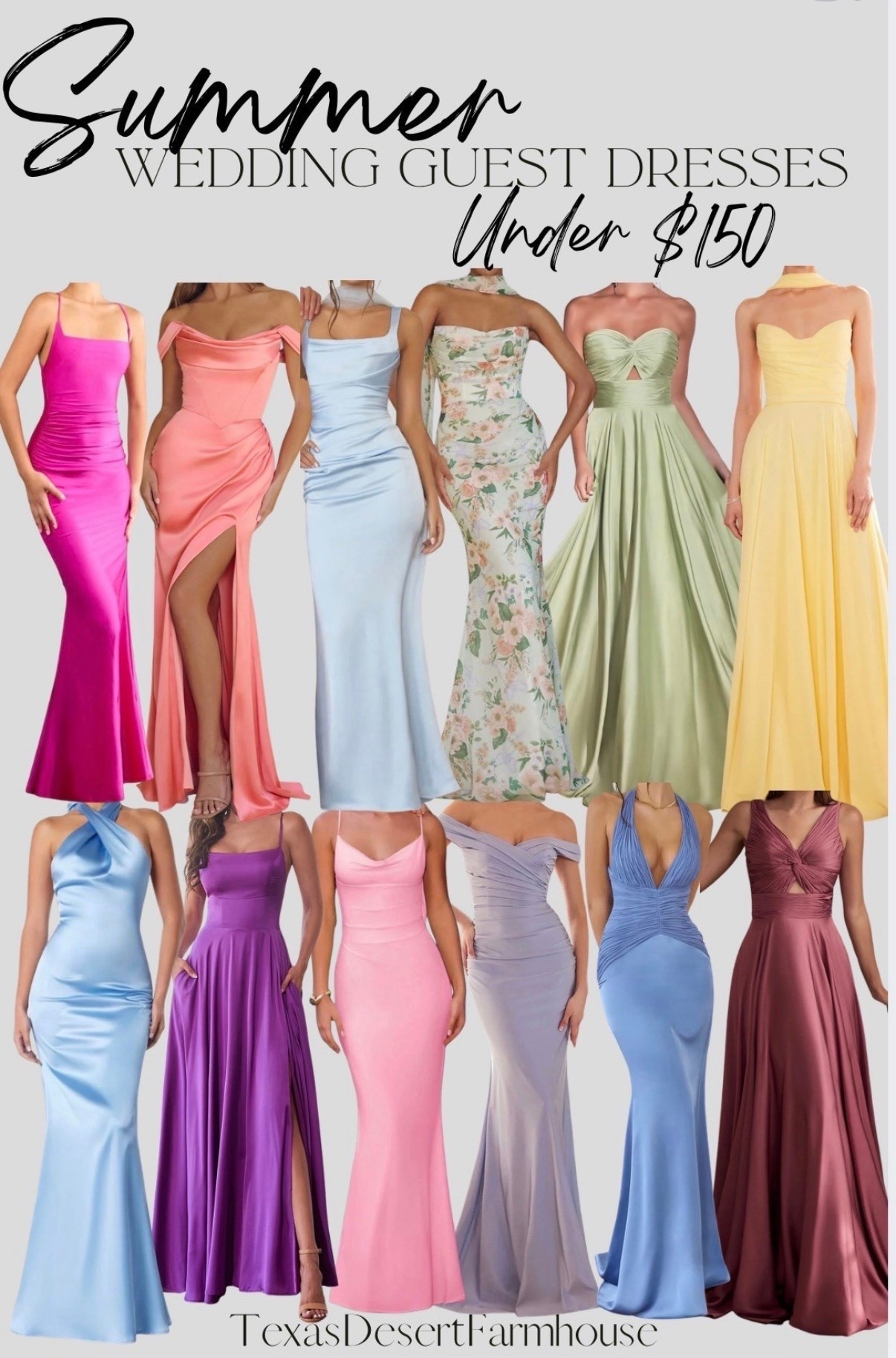 Check out some of my favorite @Lady Black Tie dresses for summer wedding options. Can you believe these are all under $150? 
•
#weddingguest #wedding #formaldress #cocktailgown #satindress #dressforwedding #floorlengthdress #longdress #eveninggown #gala #summergala #springwedding #summerwedding #formaleveninggown #bridesmaiddress #bridesmaid #springformal #prom #promdresses #promgown

#LTKgrwm #LTKU #LTKPetite