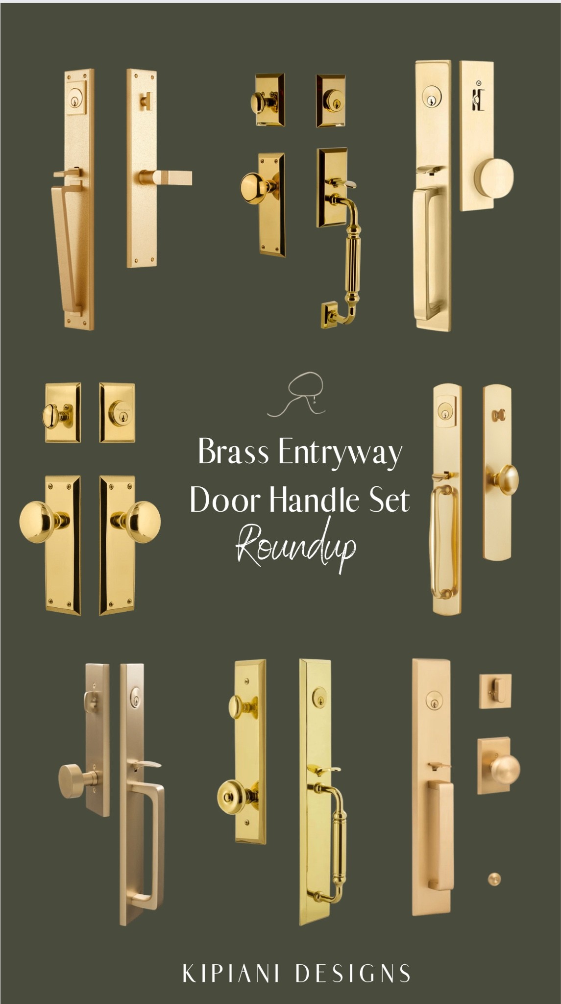 Brass entryway door handle sets 

#LTKhome