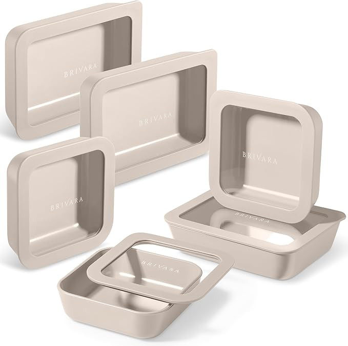 Ceramic Coated Glass Food Storage Container | No PTFE, PFOA, PFAS, and BPA | Reusable Non Toxic M... | Amazon (US)