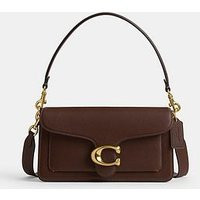 Coach Tabby 26 Refresh Polished Pebble Leather Shoulder Bag - Dark Brown | Very (UK)