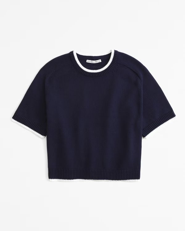 Women's The A&F Madeline Crew Sweater Tee | Women's New Arrivals | Abercrombie.com | Abercrombie & Fitch (US)