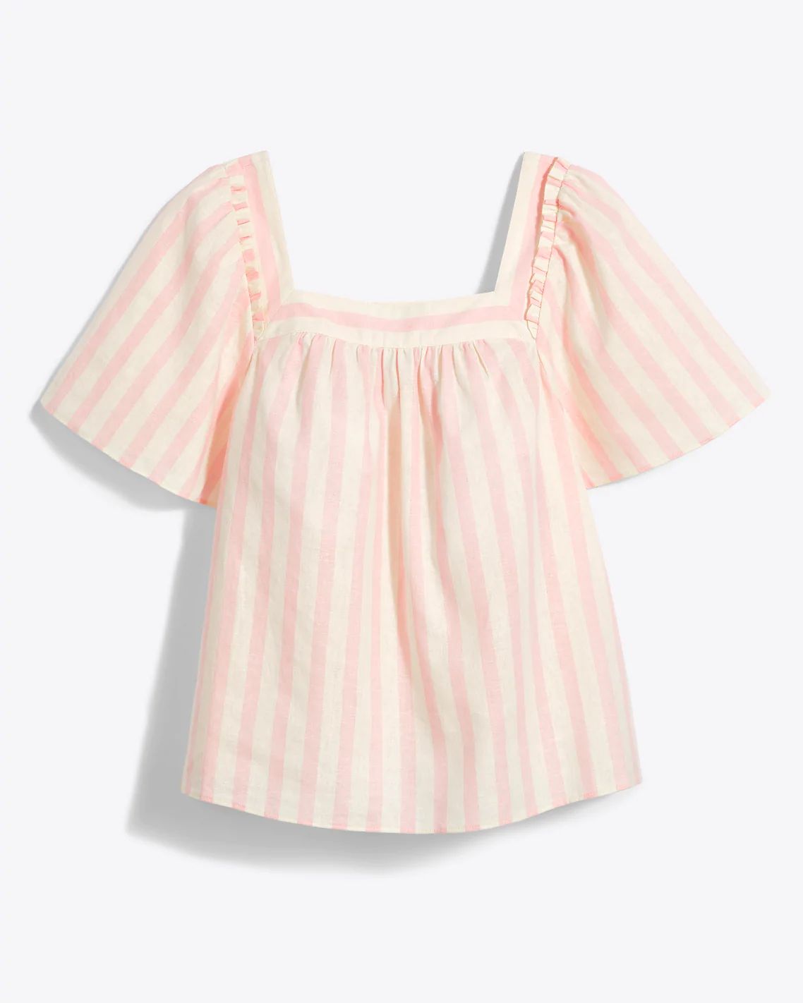 Maren Top in Pink Cabana Stripe | Draper James (US)