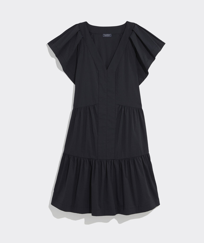 Harbor Tiered Ruffle-Sleeve Dress | vineyard vines