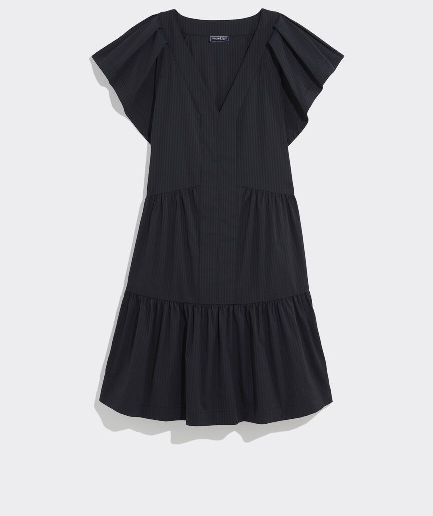 Harbor Tiered Ruffle-Sleeve Dress | vineyard vines