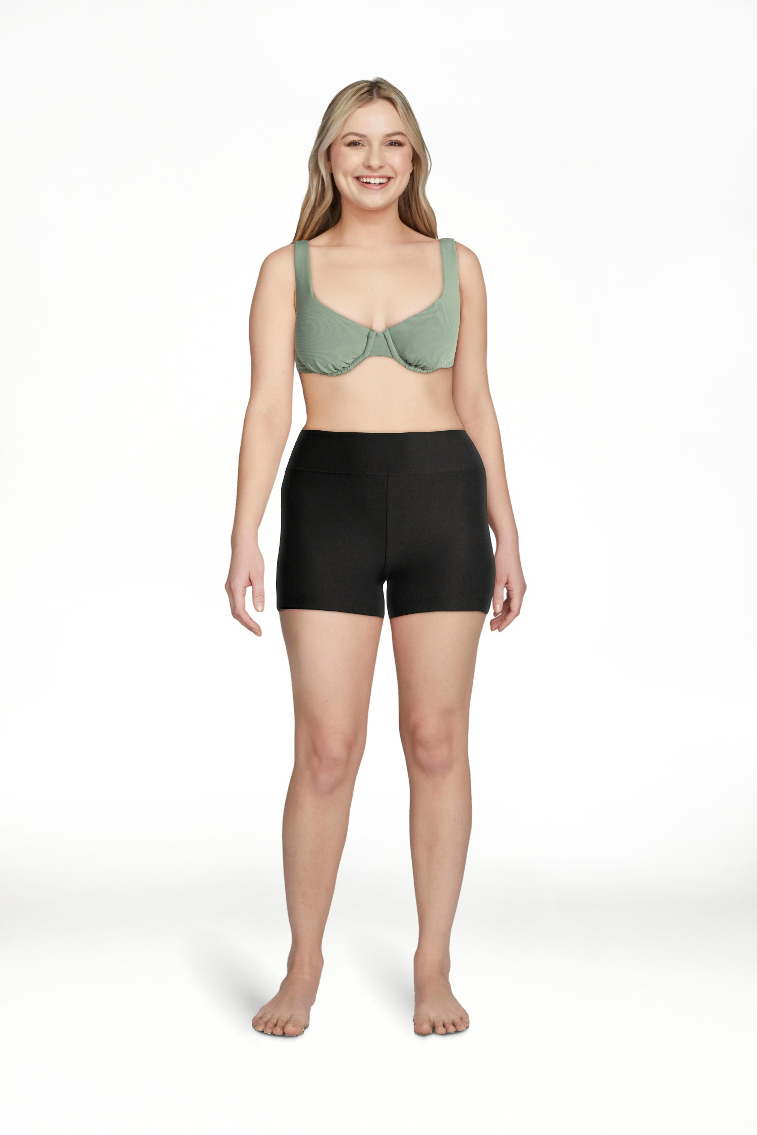 Time and Tru Women's and Women's Plus Size Ribbed Underwire Bikini Top, Sizes XS-3X - Walmart.com | Walmart (US)