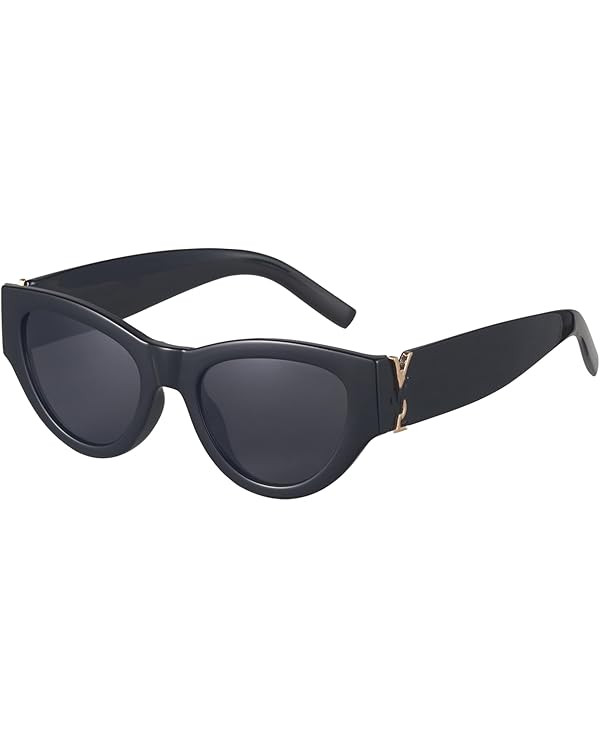 Retro Oval Luxury Sunglasses for Women Men Vintage Small Frame Sun Glasses | Amazon (US)