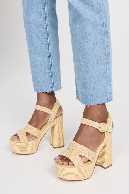 Raffia heel sandals for this summer.

Extra 25% off with code SHELL ⚡️⚡️

#LTKsalealert #LTKSeasonal #LTKshoecrush