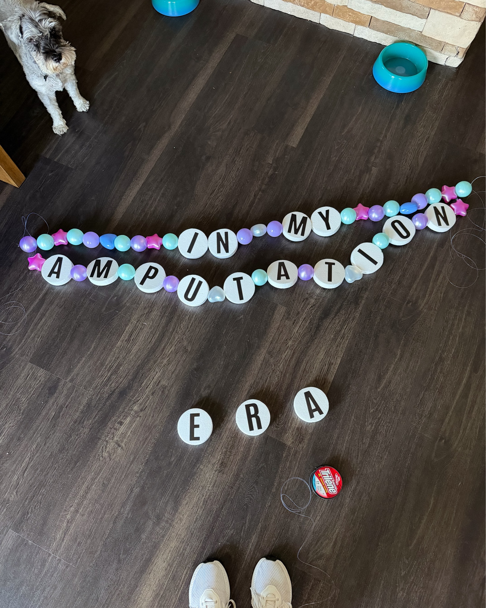 Mastectomy friendship bracelet banner for my hospital room.

#LTKdayinmylife