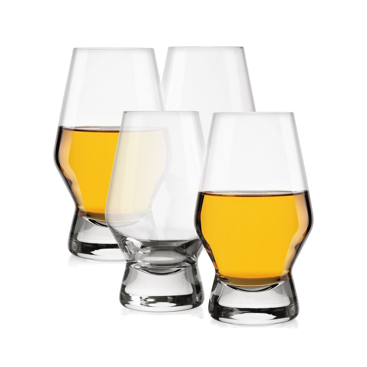 JoyJolt Halo Crystal Whiskey Snifter Scotch Glasses - Set of 4 Liquor or Bourbon Tumblers. 7.8 oz | Target