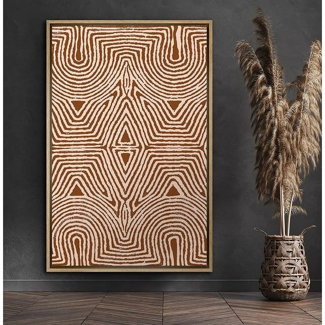 PixonSign Framed Canvas Wall Art Abstract Geometric Lines Canvas Prints Modern Art Minimalist Wal... | Walmart (US)