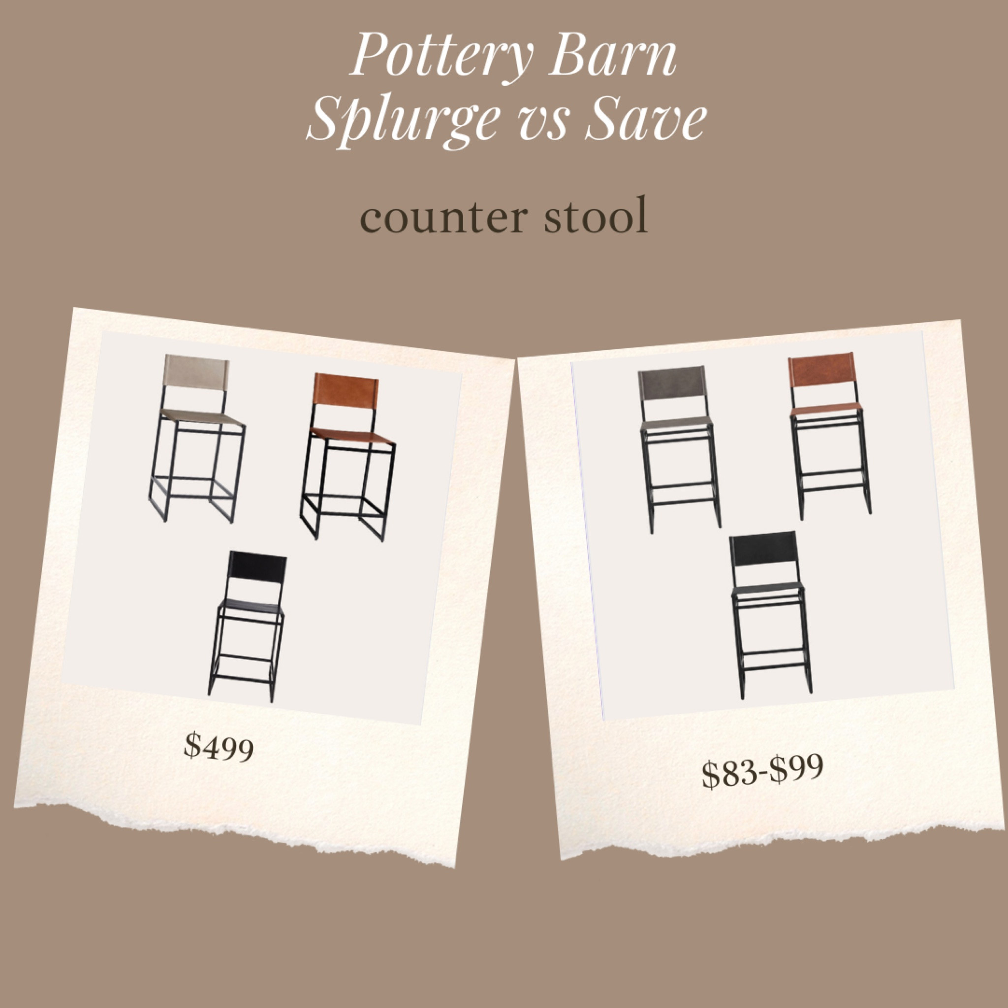 Just found these counter stools that are on sale and look identical to these high end styles!! 

Great reviews! 

**chita is the same brand that’s sold on Amazon, Wayfair, etc, so super great site! A little less here since there’s no middle man 🙌🏻**

#LTKsalealert #LTKhome