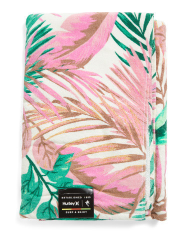 Floral Oversized Beach Towel | Cotton | Marshalls