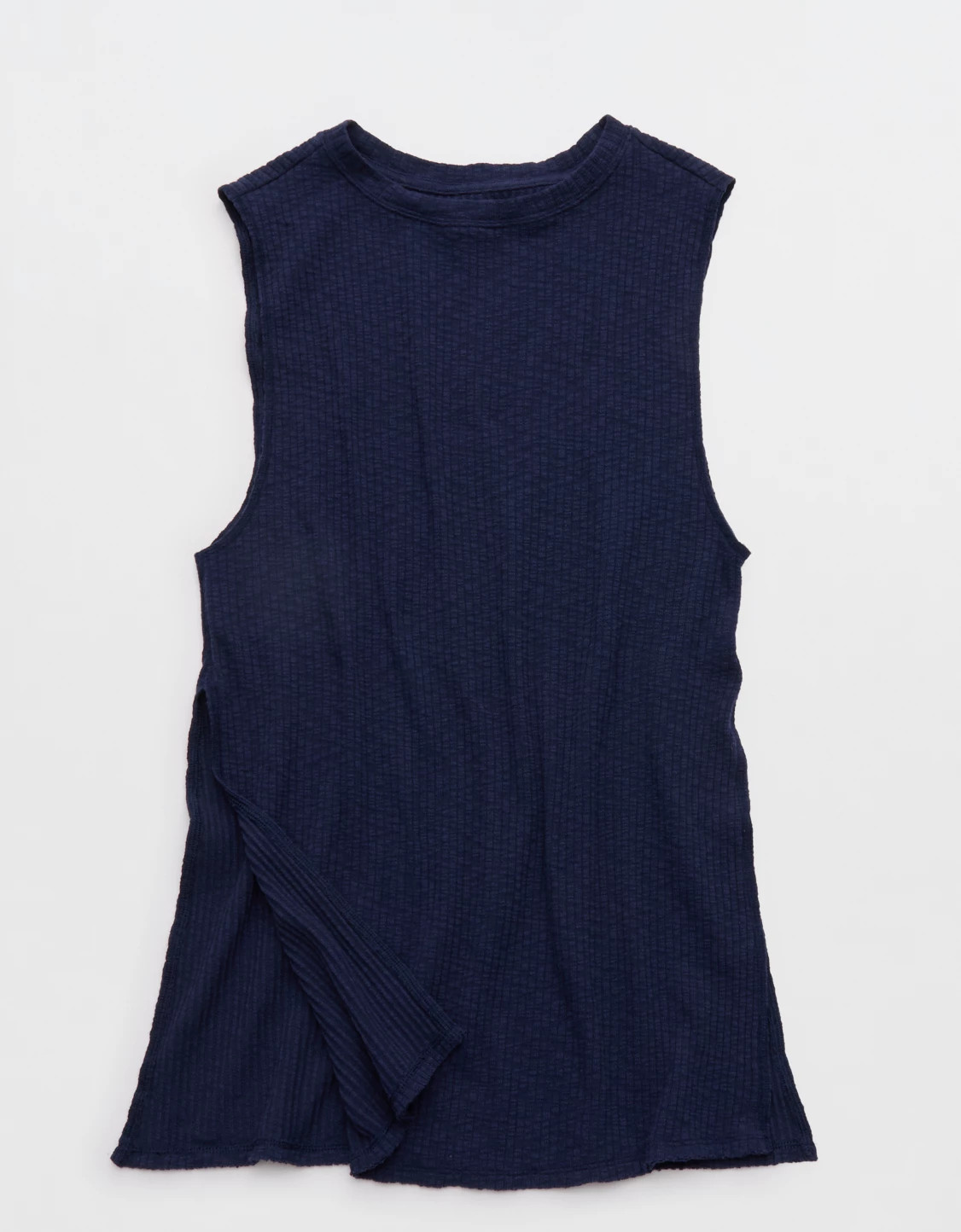 Aerie Textured Rib Tunic Tank Top | Aerie