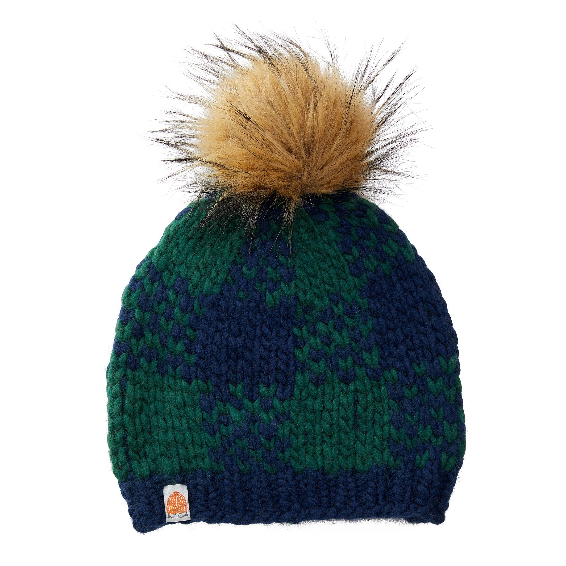 The Plaid Beanie | 100% Merino Wool Hats | Sh*t That I Knit | Sh*t That I Knit
