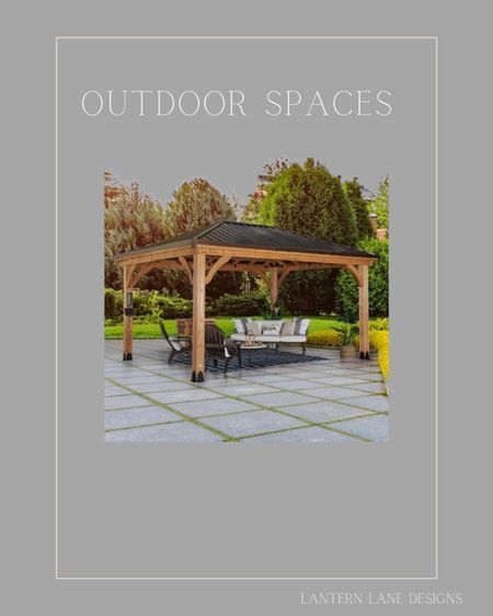 Outdoor gazebo, outdoor living spaces, outdoor decor, outdoor 

#LTKhome #LTKSeasonal