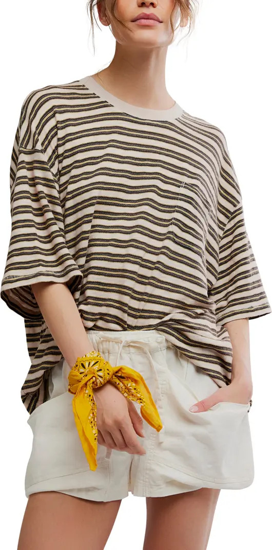 Allover Stripe Cotton T-Shirt | Nordstrom