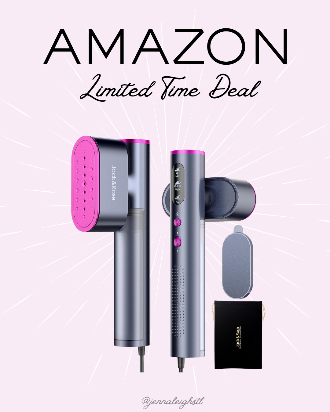 Limited time 44% off the Jack & Rose Travel Steamer on Amazon. Perfect for travel days, competitions, and quick touch-ups. 

 #LTKSaleAlert #LTKWorkwear #LTKTravel