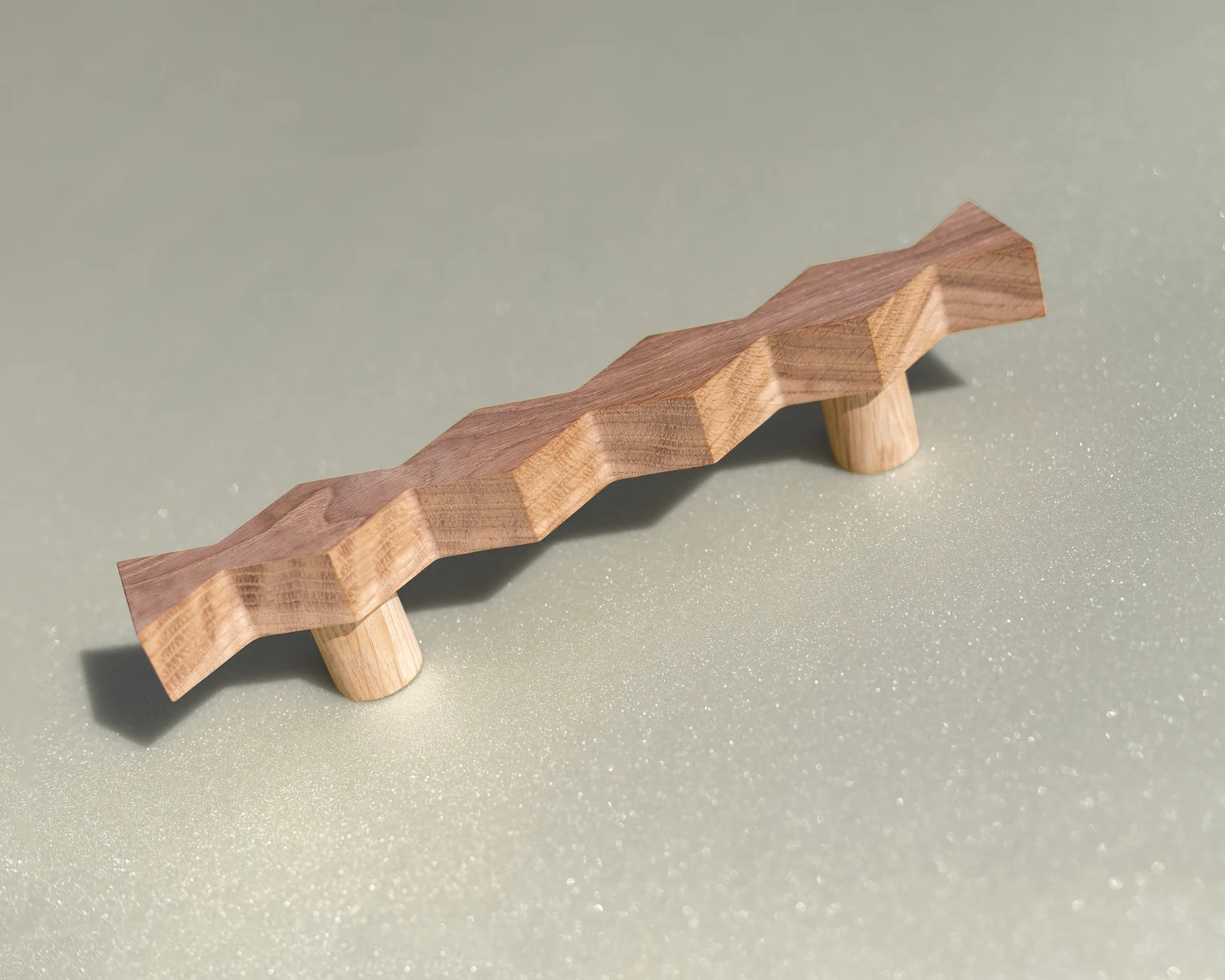 Wood Curvy Pull, Wavy Handle With Threaded Bushings and Bolts for Door Cabinet Drawers Pulls Desk... | Etsy (US)