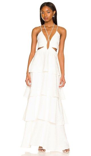 Sonia Maxi Dress in White | Revolve Clothing (Global)