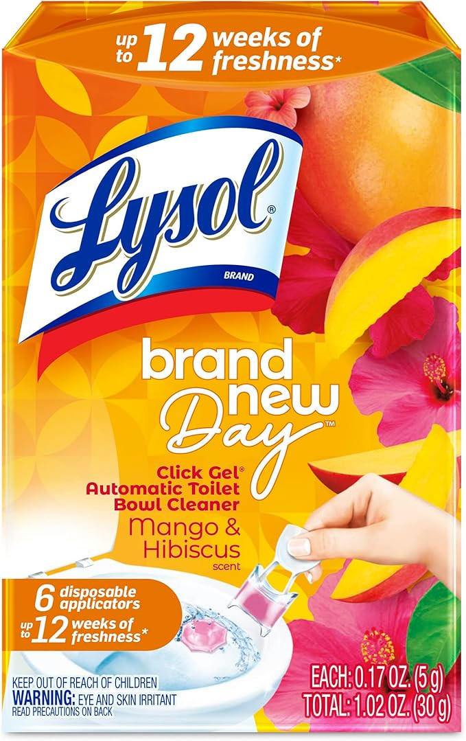 Lysol Click Gel Automatic Toilet Bowl Cleaner, Gel Toilet Bowl Cleaner, For Cleaning and Refreshi... | Amazon (US)